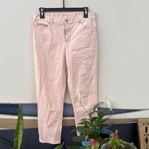 Light Pink Straight Leg Jeans